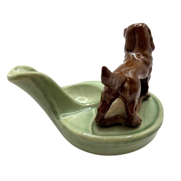 Vintage WADE England Irish Red Setter Ornamental Dog Figurine Tobacco Pipe Rest - Picture 3 of 7